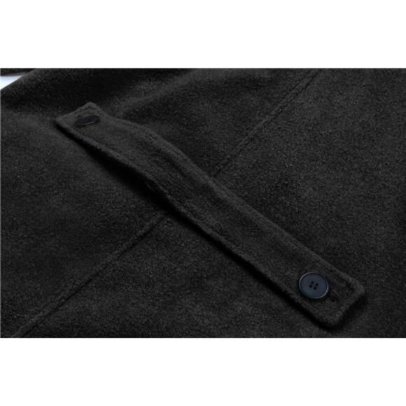 Women Oversized Long Winter Coats Warm Black - Picture 5 of 6